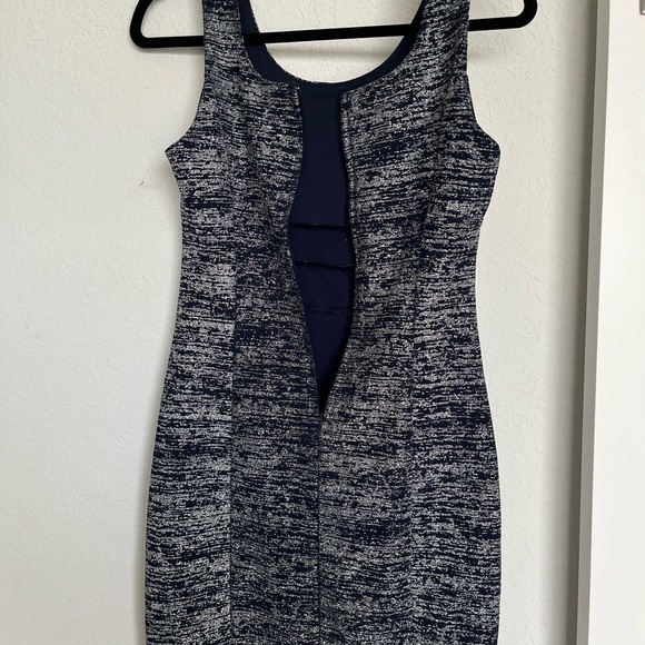 Silver and Blue Prom Dress - Picture 2 of 2